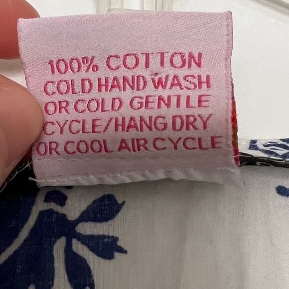 Gretchen Scott White Blue Seahorse Pattern 3/4 Sleeve Swimsuit Coverup - Picture 6 of 6